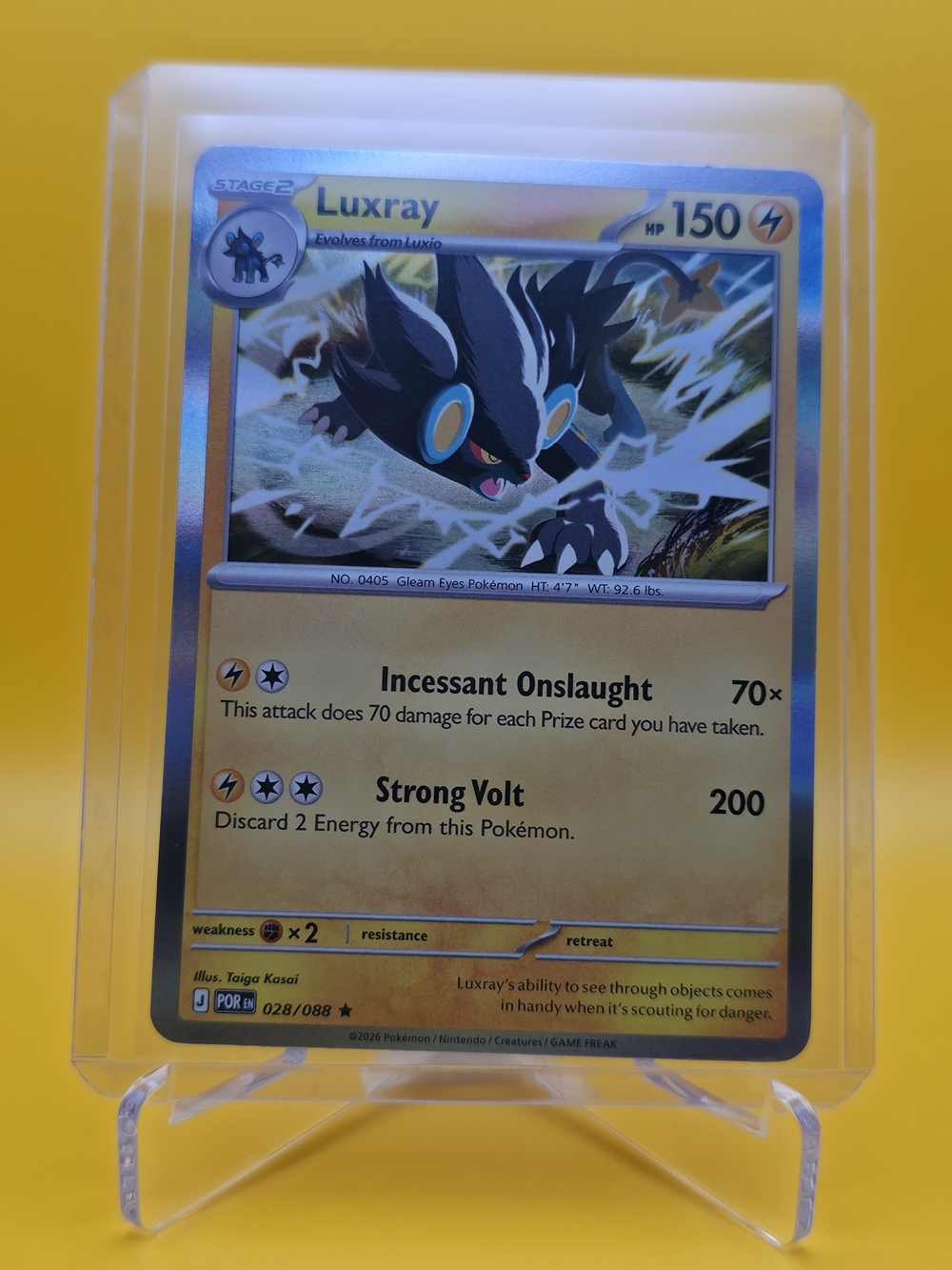 Pokémon TCG - Luxray - Perfect Order - Rare - 028/088